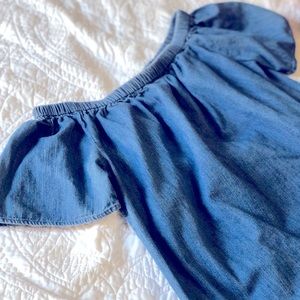 Denim On / Off Shoulder Dress